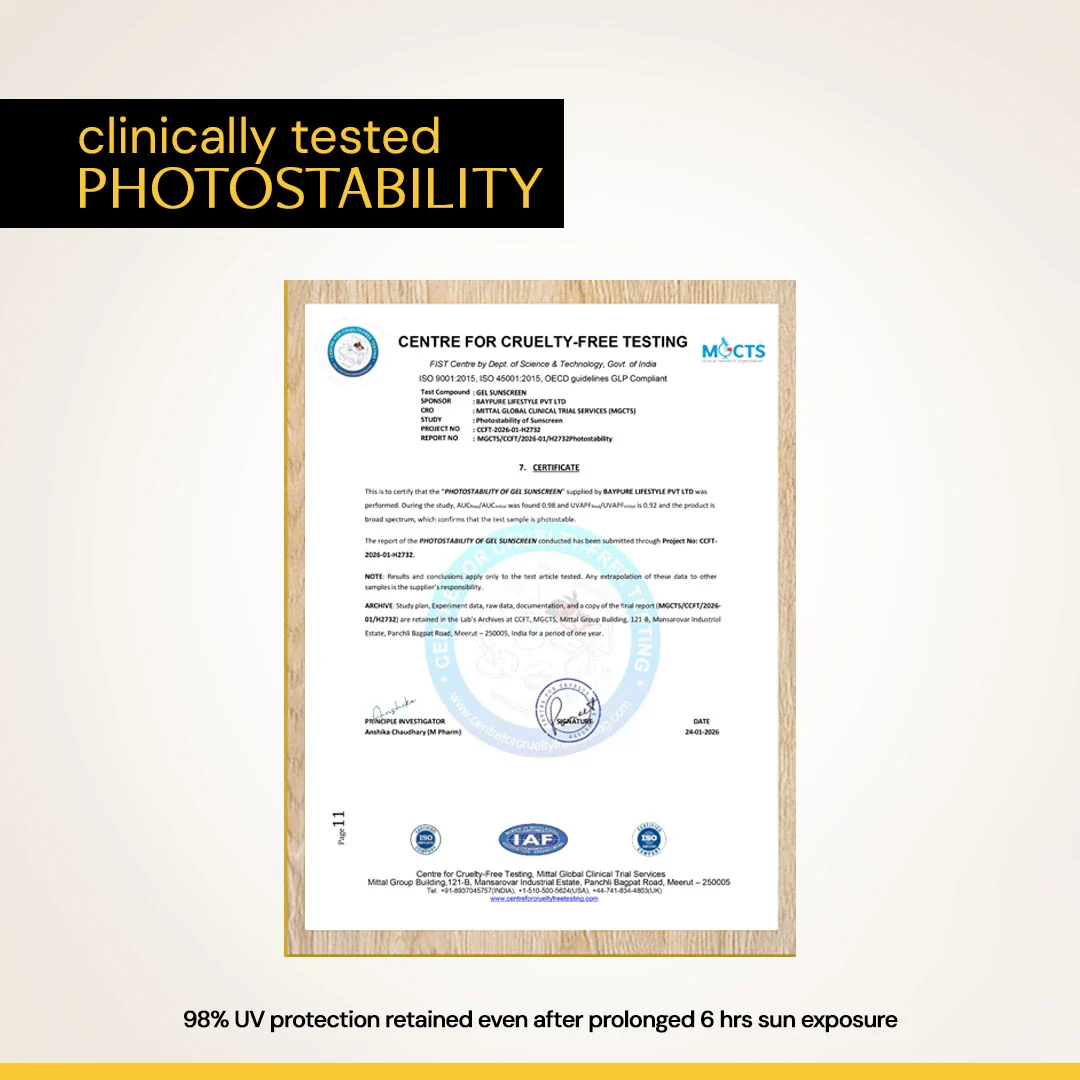 Gel Sunscreen for Oily Skin - SPF 50 PA++++(50 gm) | In-Vivo Tested - Image 11